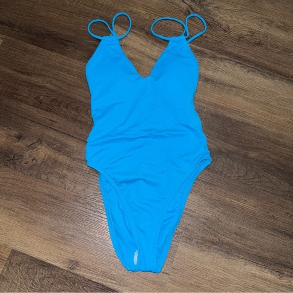 NWT Target Shade & Shore Blue High Leg One Piece Swimsuit